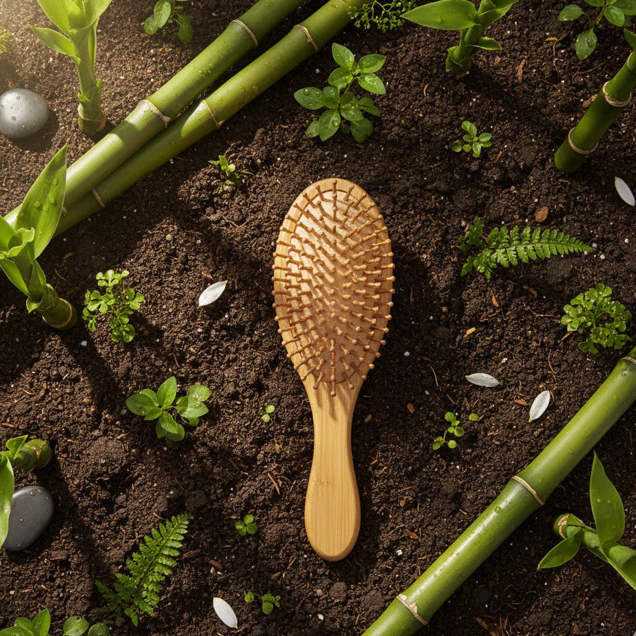 Bamboo hair brush